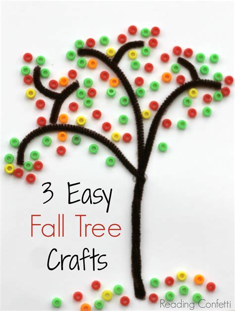 3 Easy Ways To Make A Fall Tree ~ Reading Confetti