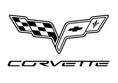 Corvette Car Logo Dealership Garage Sticker Vinyl Decal Wall Etsy