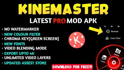 Kinemaster Pro Mod Apk Latest Version New Features Youtube