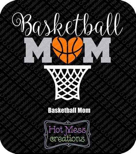 Basketball Mom Svg Dxf Png Basketball Design Digital Download Etsy