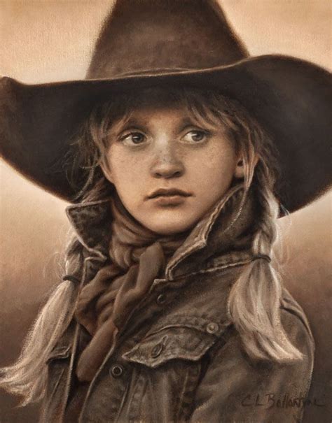 Carrie Ballantyne California Cowgirl Oil 8 X 10 Southwest Art