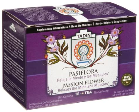 Tadin Tea Pasiflora Passion Flower Tea 24 Count Tea Bags Pack Of 12 Gtin Ean Upc