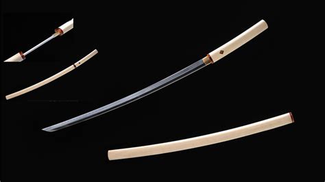 Sakabato Reversed Edge Shirasaya Katana Japanese Sword 1095 Steel Clay