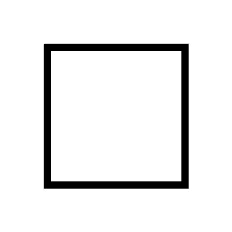 White Medium Small Square Vector Svg Icon Svg Repo