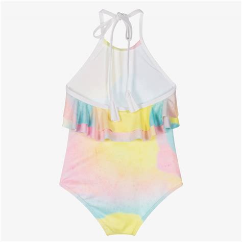 Stella Cove Girls Tie Dye Ruffle Swimsuit Childrensalon