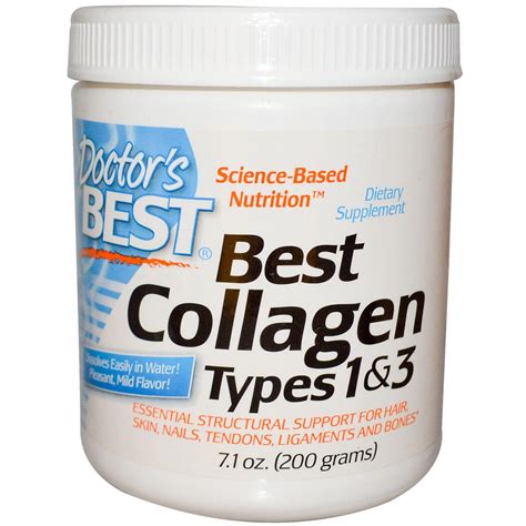 Best Collagen Types 1 & 3 200 g 7.1 oz - Doctor's Best - Supplement ...