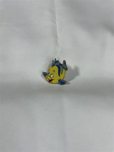 Vintage Disney Flounder From The Little Mermaid Yellow Fish Pin