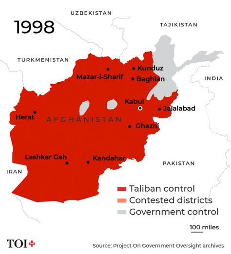 Afghanistan Taliban Control Map Cfr Org Backgrounder