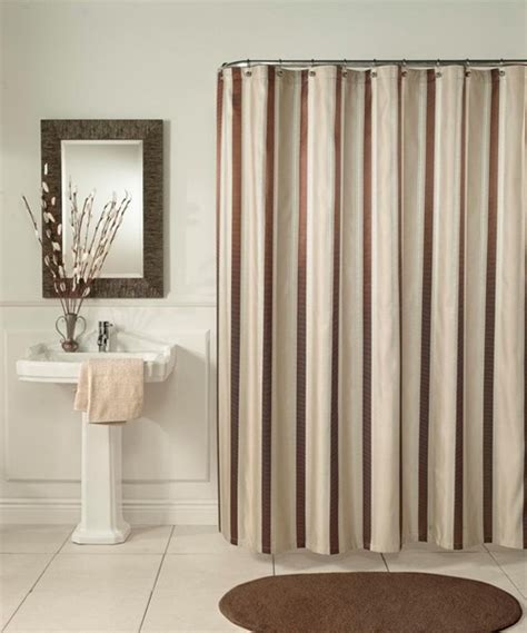 Ef sheer linen shower curtain. Hudson Stripe shower curtain, luxurious woven jacquard