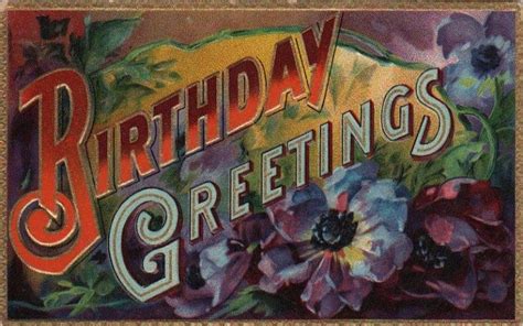 All products available products sold products category: colorful vintage birthday card public domain Print | Free ...