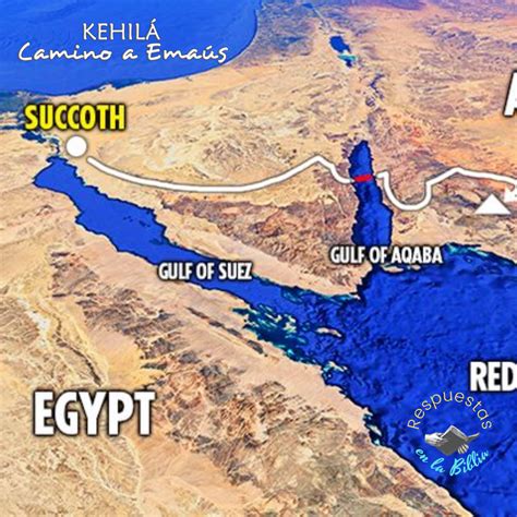 Por dónde cruzó Israel el Mar Rojo cuál fue la ruta del exodo