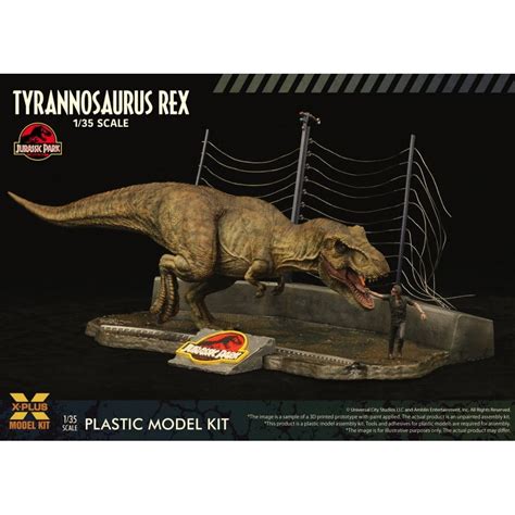 X Plus 135 Jurassic Park Tyrannosaurus Rex Figure Model Kit