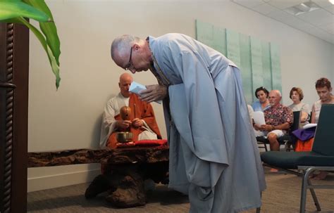 Bowing To Altar Ordinary Zen Sangha
