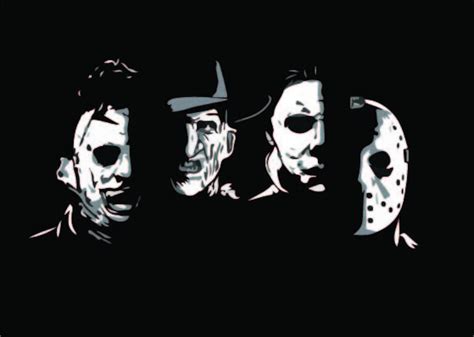 Freddy Jason Michael Myers And Leather Face Squad Svg Horror Movies My Xxx Hot Girl