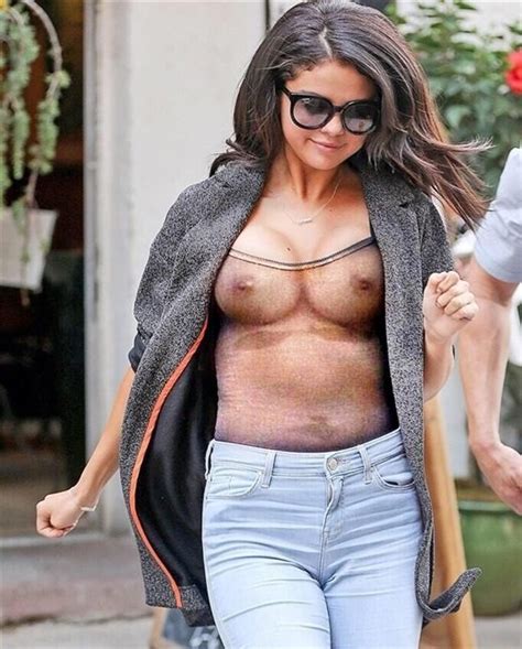 Sexy See Through Selena Gomez Porn Pic