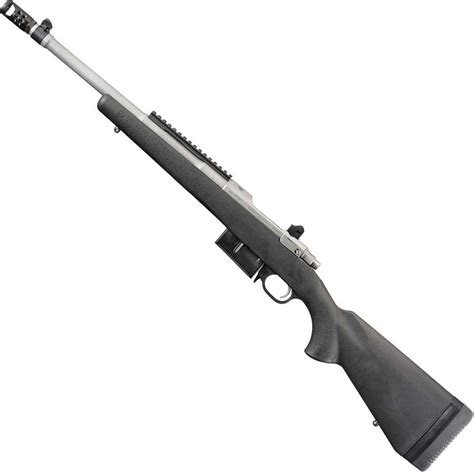 Ruger Scout Matte Stainless Bolt Action Rifle 450 Bushmaster Black