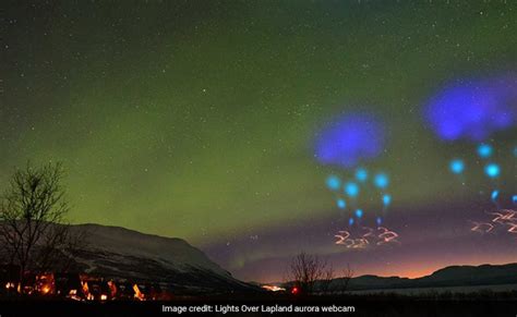 Aliens Ufos Mysterious Blue Lights Over Arctic Circle Turn Out To Be