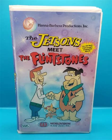 THE JETSONS MEET The Flintstones VHS Hanna Barbera Classic Cartoon Movie PicClick