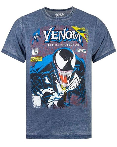 Marvel Venom Comic Cover Mens Burnout T Shirt M Amazones Ropa Y