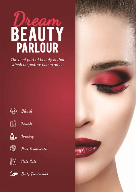 Beauty Parlor Brochure Beauty Salon Posters Beauty Posters Makeup