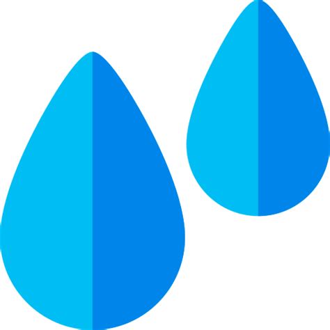 Water Drop Basic Rounded Flat Icon