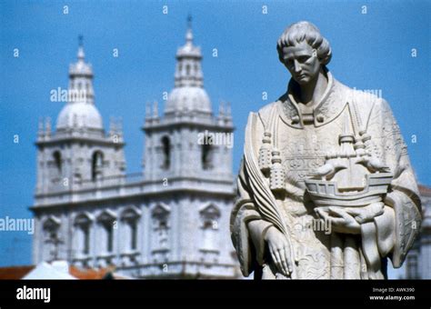 Statue Of Christopher Columbus Lisbon Portugal Stock Photo Alamy