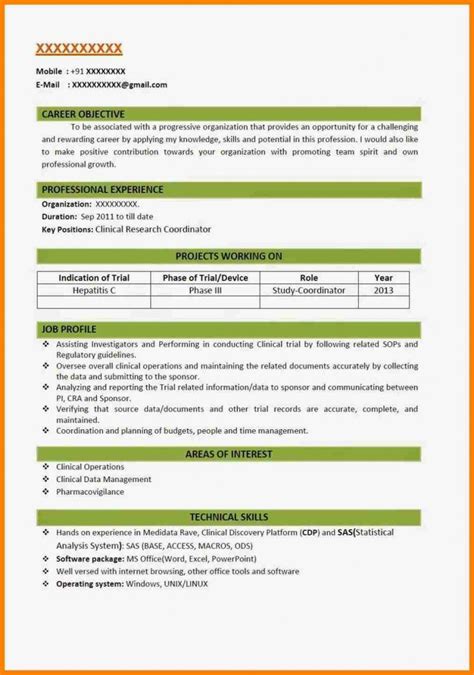 How to choose a resume format. Pharmacovigilance Fresher Resume Format - dinosaurdiscs.com
