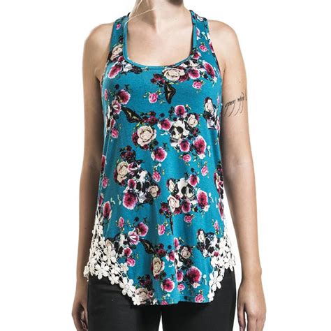Summer Floral Printed Sleeveless Tank Tops Women Sexy Loose Vest Top