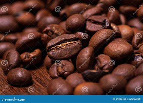 Closeup Image Of Roasted Coffee Grains Stock Photo Image Of Coffee
