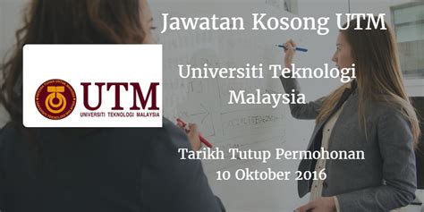 Jawatan kosong 2019 terkini ok? Universiti Teknologi Malaysia Jawatan Kosong UTM 10 ...