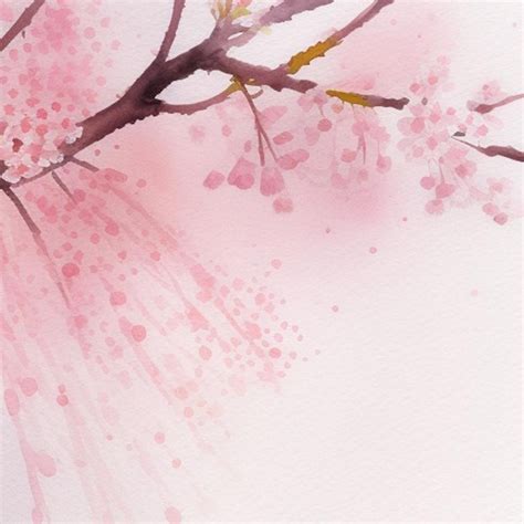 Premium Ai Image Beautiful Pink Flower Tree Painting