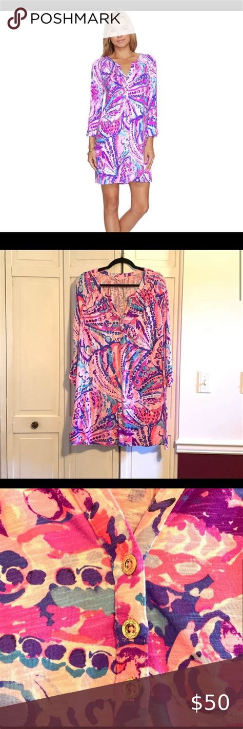 Lilly Pulitzer Sleeved Essie Dress In Shelled Out Lilly Pulitzer