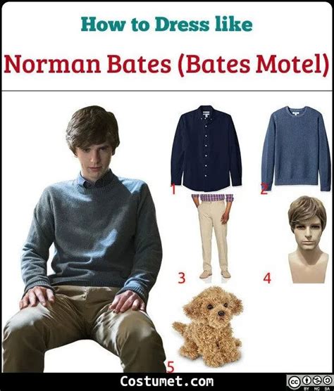 Norman Bates Costume For Cosplay And Halloween 2023 Norman Bates Bates