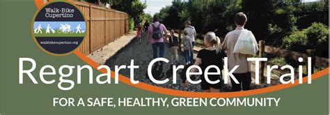 Regnart Creek Trail City Update Walk Bike Cupertino