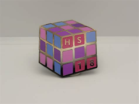 Hs Rubiks Cube Enamel Pin Designsbysaka