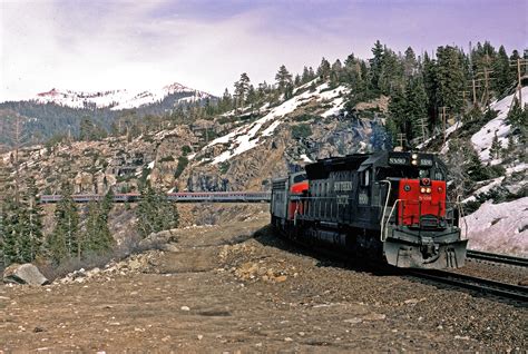donner pass railroad map tunnels history photos