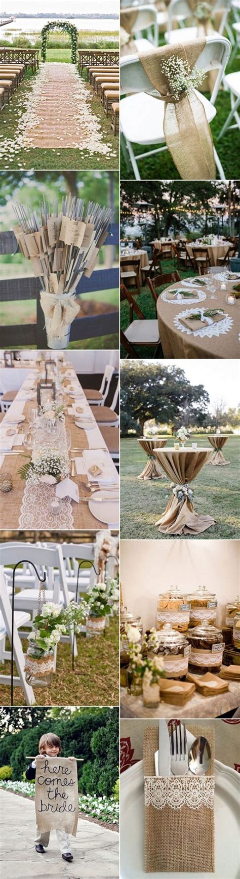 15 Rustic Lace And Burlap Wedding Ideas To Love