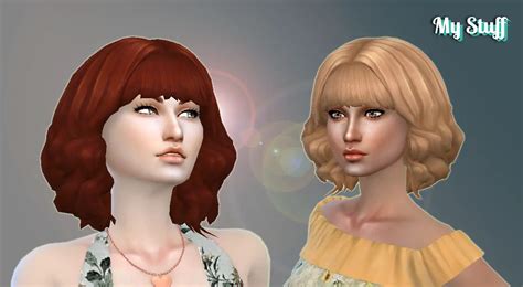Mystufforigin Aurora Hairstyle Sims Hairs