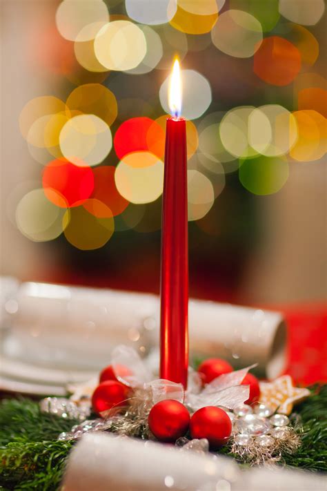 Christmas Candle Decoration Free Stock Photo Public Domain Pictures