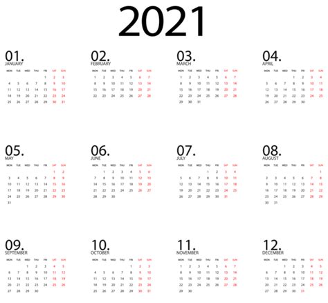 Lista 105 Foto Anual 2021 Calendario 2021 Para Imprimir Lleno