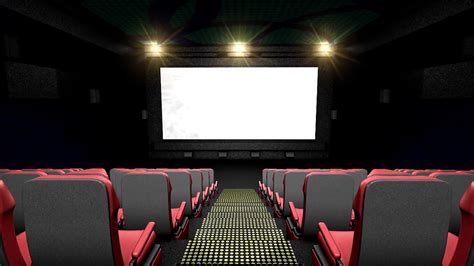 Free Photo Empty Movie Theatre Art Projector Screening Free