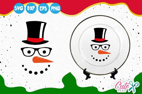 Snowman Face Svg (Graphic) by Cute files · Creative Fabrica