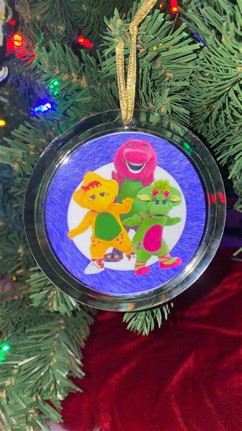 Barney Inspired Personalized Ornament Christmas Ornament Etsy