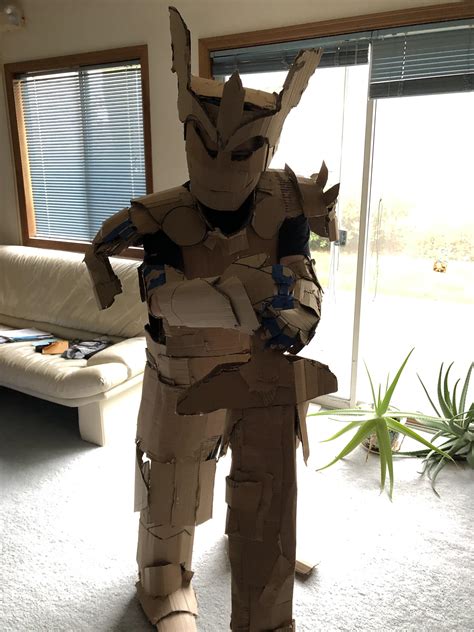 Self Cardboard Armor Rcosplay