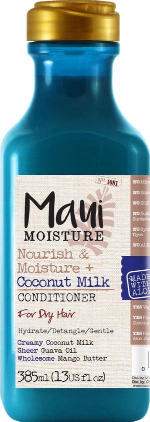 Maui Moisture Nourish And Moisture Coconut Milk Conditioner 385 Ml
