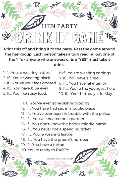 Drink If Game Ideas Ihsanpedia