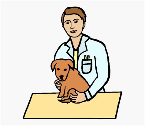 Free Download Vet And Dog Clipart Dog Veterinarian Dog At The Vet