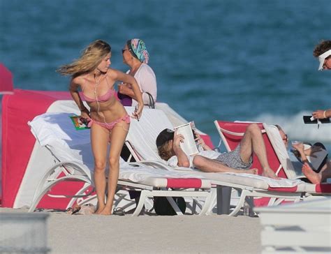 Georgia May Jagger In Bikini At A Beach In Miami Hawtcelebs