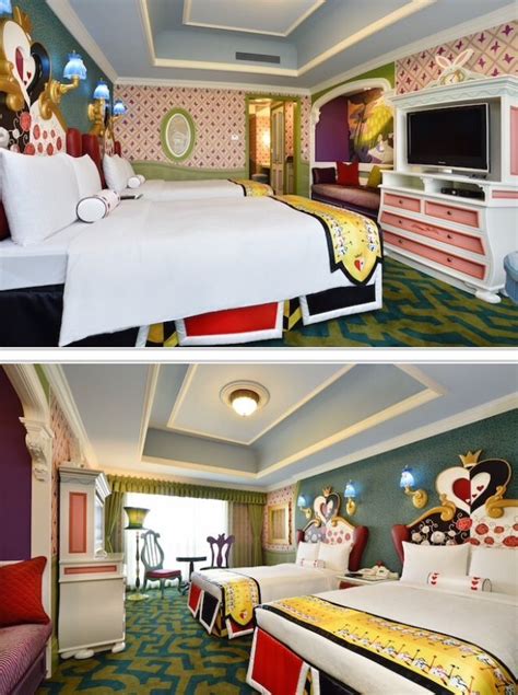 Photos Tokyo Disneyland Hotel Alice In Wonderland Themed Hotel Room