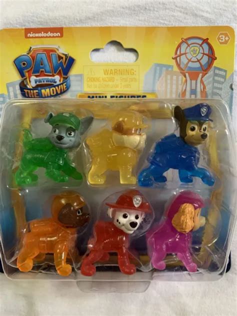 Paw Patrol The Movie Mini Figure T Pack Rubble Chase Marshall Zuma